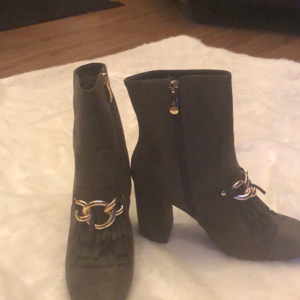 Suede ankle boots